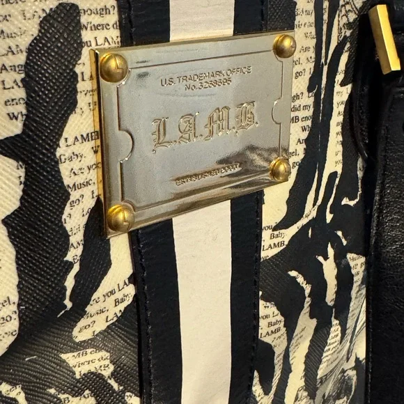 L.A.M.B. Monochrome Zebra Print Tote - Picture 5 of 9